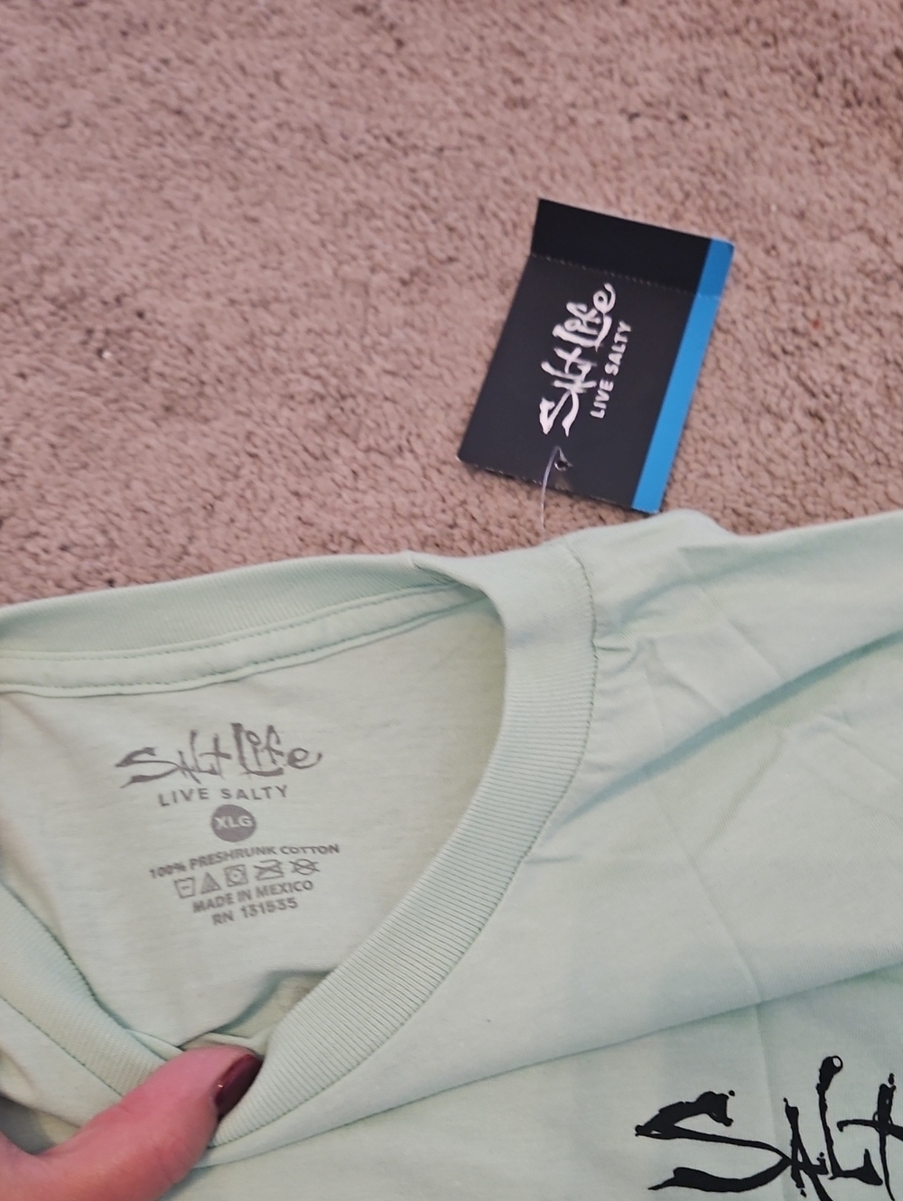 New Salt Life Graphic Tees - Mint & Khaki - Picture 8 of 16